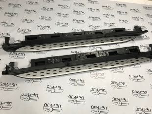 Пороги на Mercedes ML GLE w166 хром